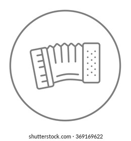 Accordion line icon.