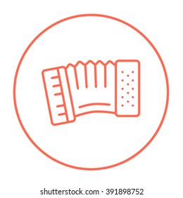 Accordion line icon.