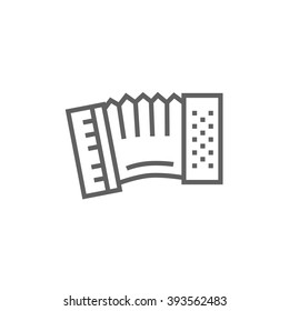Accordion line icon.