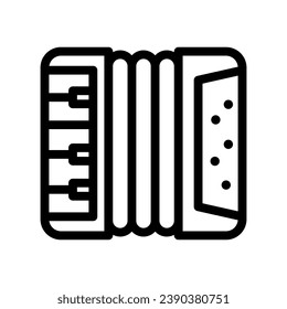 accordion line icon illustration vector graphic. Simple element illustration vector graphic, suitable for app, websites, and presentations isolated on white background