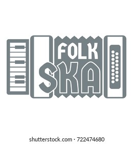 Accordion logo. Simple illustration of accordion vector logo for web