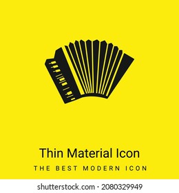 Accordion minimal bright yellow material icon