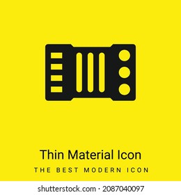 Accordion minimal bright yellow material icon