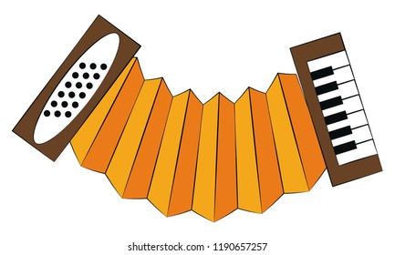 Accordion music instrument