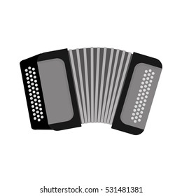 Accordion music instrument icon vector illustration graphic design