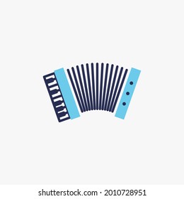 accordion music instrument vector icon piano