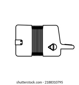 Accordion music vector illustration musical instrument outline and sound art line isolated white. Icon classical acoustic thin and melody equipment object russian. Orchestra classic entertainment