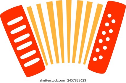Accordion Musical Instrument Vector Illustration