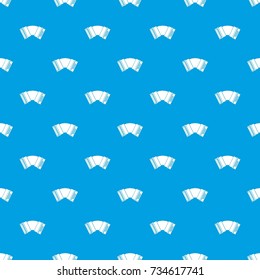 Accordion pattern repeat seamless in blue color for any design. Vector geometric illustration
