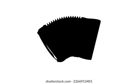 accordion silhouette, high quality vector