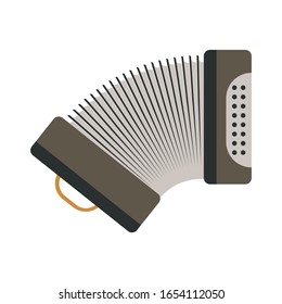 accordion simple illustration vector clip art