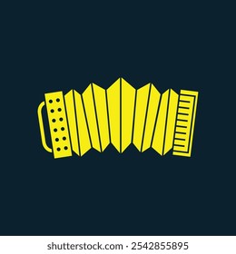 Accordion trendy artwork delightful abstract vector illustration colorful practical design.eps