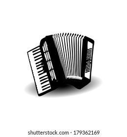 Accordion.  Vector