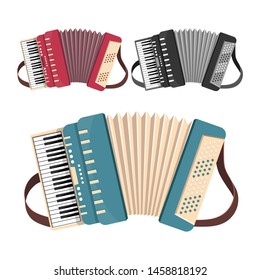 Accordion vector design illustration isolated on white background