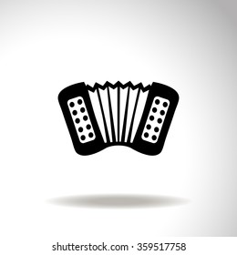 Accordion vector icon.