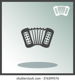 Accordion vector icon.