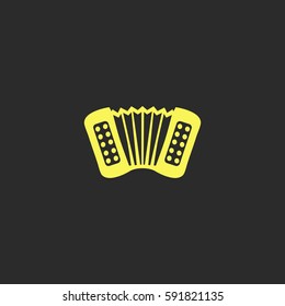 Accordion vector  icon.