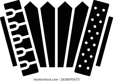 Accordion vector icon. Can be used for printing, mobile and web applications.