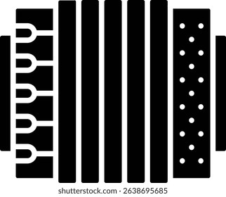 Accordion vector icon. Can be used for printing, mobile and web applications.