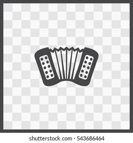 Accordion vector icon. Isolated illustration. Business picture.