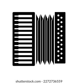 Accordion vector icon isolated on white background, Accordion logo concept..eps
