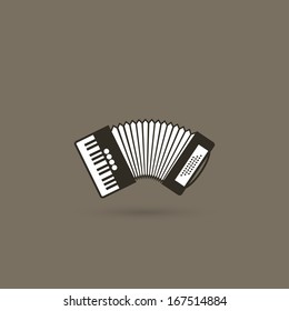 Accordion - vector illustration