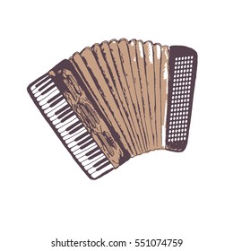 Accordion vector illustration