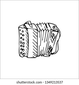 accordion vector sketch
