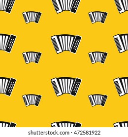 Accordion yellow pattern.