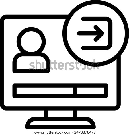 Account Access Icon. Login Page Icon