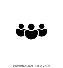 Account, avatar group icon vector. Mobile concept and web apps illustration. Thin line icon for website design and development, app development. Premium icon
