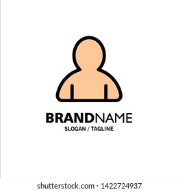 Account, Avatar, User Business Logo Template. Flat Color