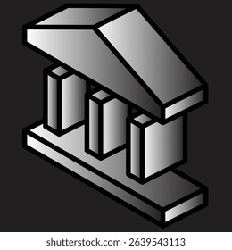 Account balance icon in flat style. Wallet, dollar sign, and money symbols representing finance, banking, savings, or digital payment concepts.