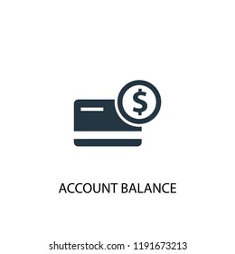account balance icon. Simple element illustration. account balance concept symbol design. Can be used for web and mobile.