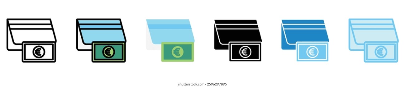 Account Balance multi style icon set, mini illustration. use for modern concept, print, UI, UX kit, web and app development. Vector EPS 10, related to money investment, finance, economy, business.