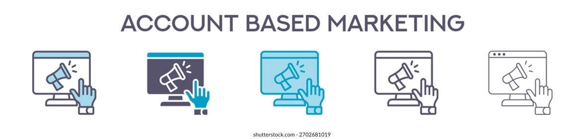 Elemento De Marketing Basado En Cuenta Para Diseño Gráfico - Multi Styles