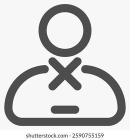 account blocked, social media icons and symbols