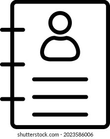 Icono de vector aislado del libro de cuentas que puede modificar o editar fácilmente

