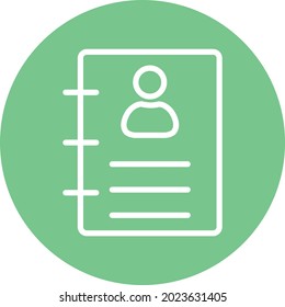 Account Book Isolated Vector icon which can easily modify or edit

