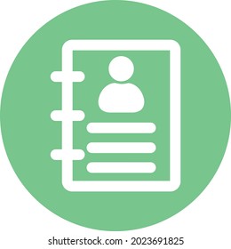 Account Book Isolated Vector icon which can easily modify or edit

