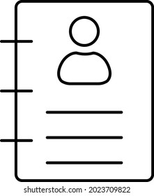 Icono de vector aislado del libro de cuentas que puede modificar o editar fácilmente

