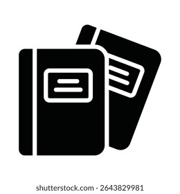 Account book Vector Icon which can easily modify or edit

