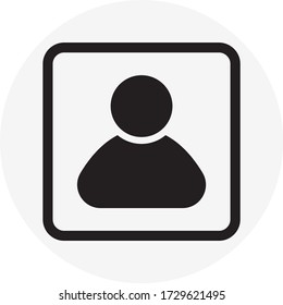 Account box icon design vector 