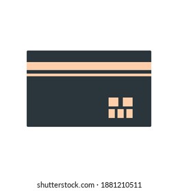 icono plano vectorial de tarjeta de cuenta