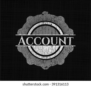 Account with chalkboard texture