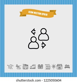 account change icon vector