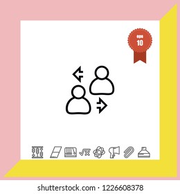 account change icon vector