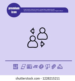 account change icon vector