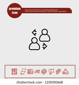 account change icon vector