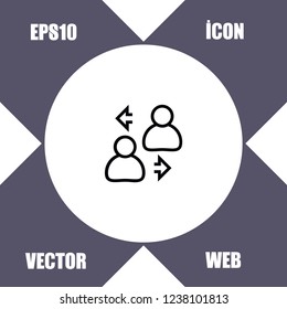 account change icon vector